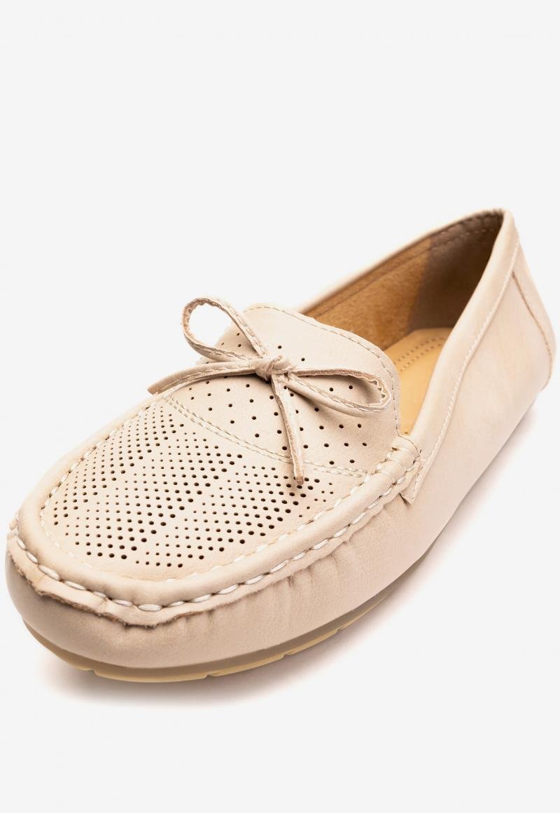 Mocasin Mujer Beige Alessia Chancleta Chancleta